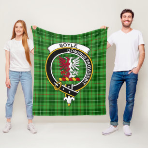 Manta Polar Tartan Plaid del Clan Boyle
