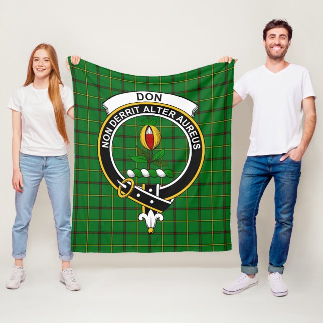 Manta Polar Tartan Plaid del Clan Don (In situ)