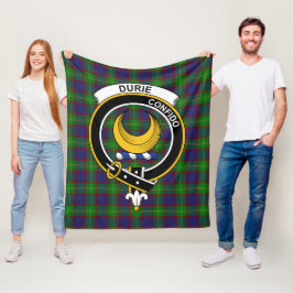 Manta Polar Tartan Plaid del Clan Durie