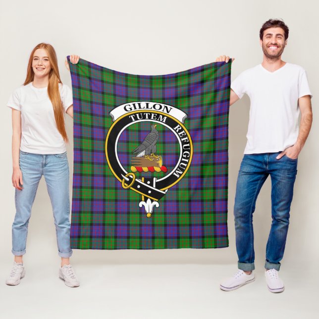Manta Polar Tartan Plaid del Clan Gillon (In situ)