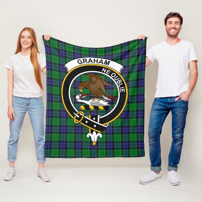 Manta Polar Tartan Plaid del Clan Graham de Menteith (In situ)