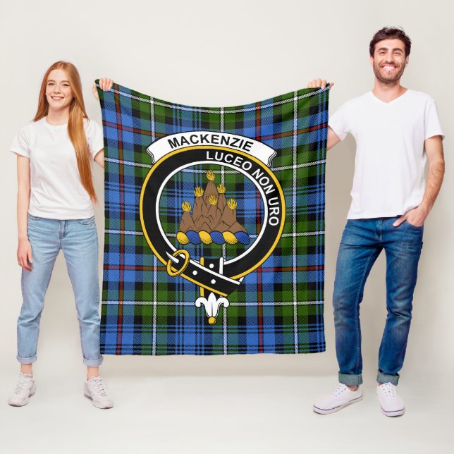 Manta Polar Tartan Plaid del Clan MacKenzie (In situ)
