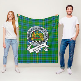 Manta Polar Tartan Plaid Insignia del Clan Johnston