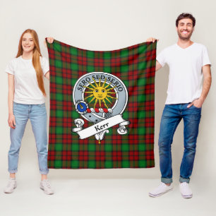 Manta Polar Tartan Plaid Insignia del Clan Kerr