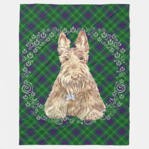 Manta Polar Tartan Scottie Trigo