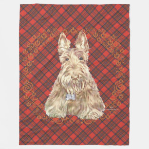 Manta Polar Tartan Scottie Trigueño