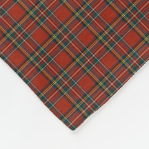 Tartán Stewart Royal clásico rojo y azul
