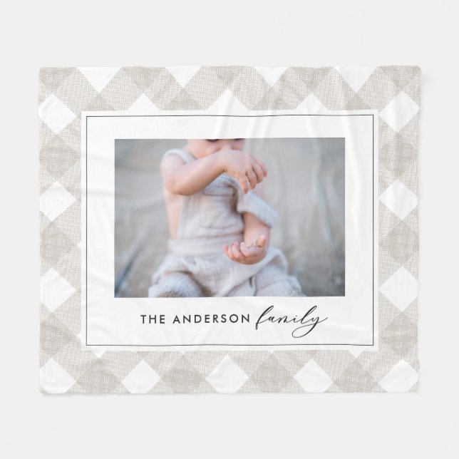 Manta Polar Tártaro de búfalo Navidades de fotografía naturale (Frente (Horizontal))