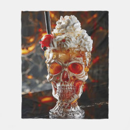 Manta Polar Tasa de calavera de batido