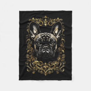 Manta Polar Tatuaje Arte Bulldog francés Bulldog barroco franc