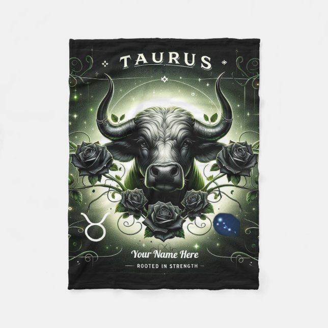 Manta Polar Taurus "Rooted in Strength" Fleece Blanket (Anverso)
