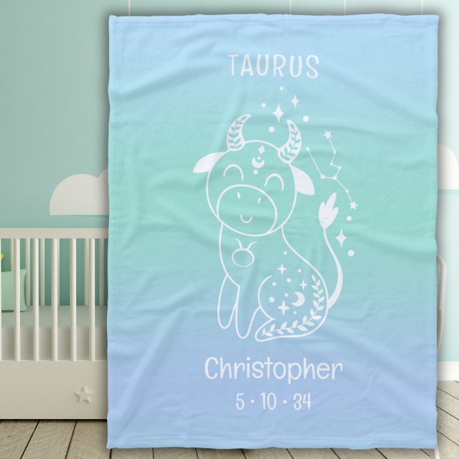 Manta Polar Taurus Zodiac Star Name Birdate Blue Baby (Subido por el creador)