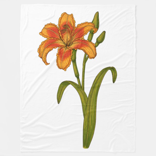 Manta Polar Tawny daylily (Anverso)