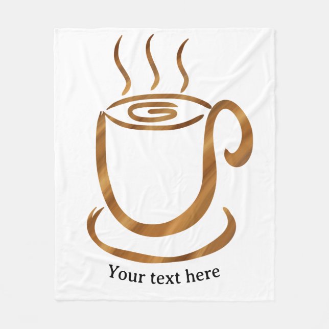Manta Polar Taza de vapor de Java | Café y té curvo de madera (Anverso)