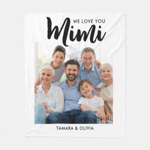 Manta Polar Te Ama Mimi Una Foto Personalizada Blanco