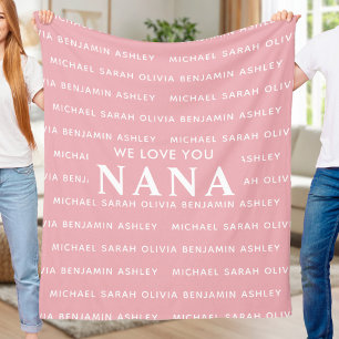 Manta Polar Te Aman Nana Nombres Personalizados Para Niños