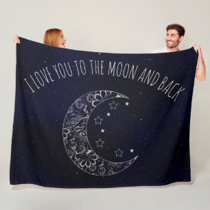 Manta Polar Te amo a la luna y a la espalda