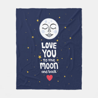 Manta Polar Te amo a la luna y atrás