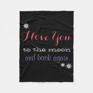 Manta Polar Te amo a la luna y de vuelta.
