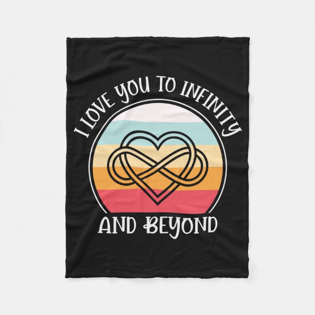 Manta Polar Te Amo Al Infinito Y Más Allá (Anverso)