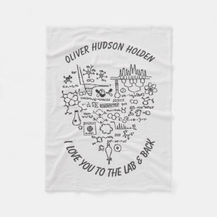 Manta Polar Te amo al laboratorio y al regalo de encargo