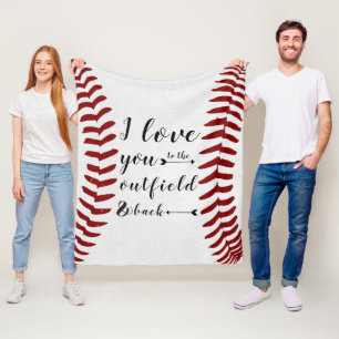 Manta Polar Te amo al Softball de Béisbol en el Exterior y en