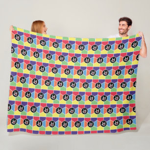 Manta Polar Te Amo La Mapa De Fleece Rainbow