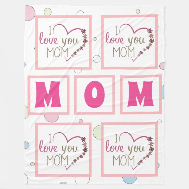 Manta Polar Te amo mamá (Anverso)