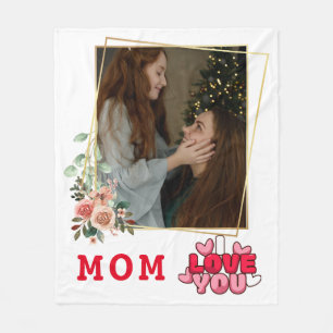 Manta Polar Te Amo Mamá Foto