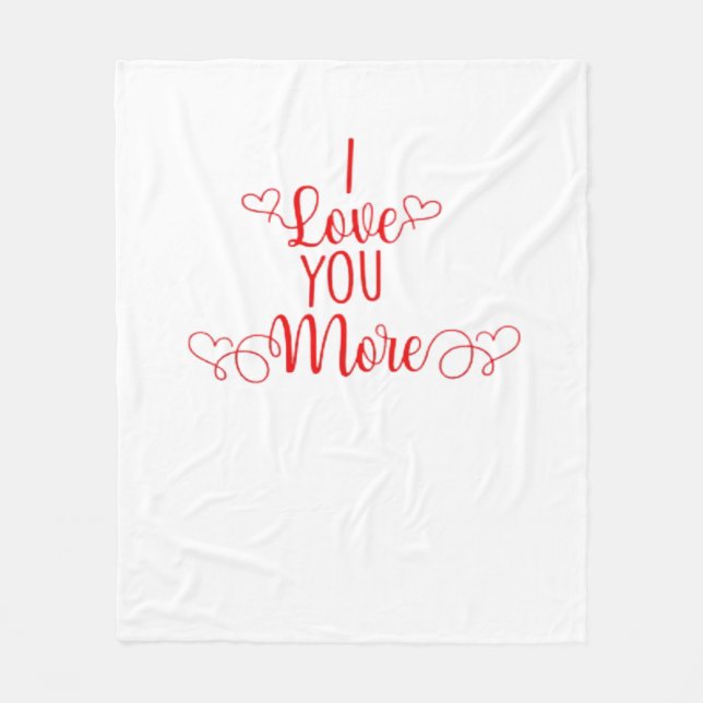 Manta Polar Te Amo Más Estilo Romántico Minimalista (Anverso)