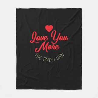 Manta Polar Te Amo Más Gano Divertido Estilo San Valentín