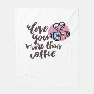 Manta Polar Te Amo Más Que Café Estilo Romántico Lindo