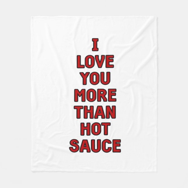 Manta Polar Te Amo Más Que Salsa Picante Funny Valentines Ca (Anverso)