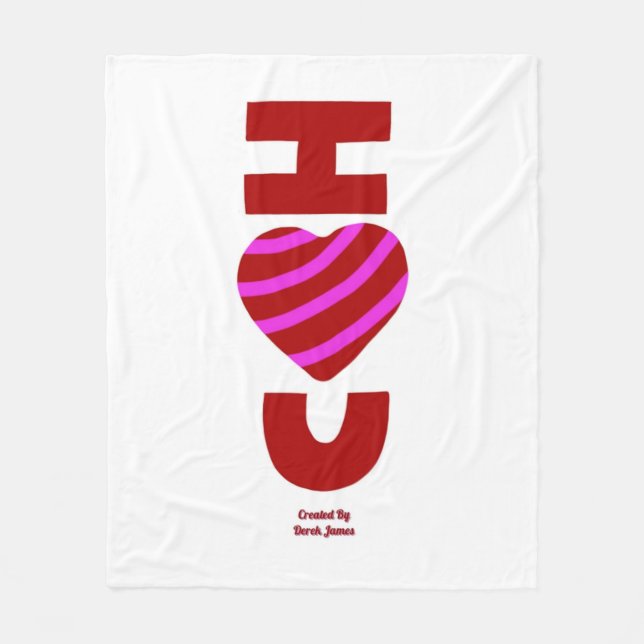 Manta Polar Te Amo Media Fleece Blanket (Anverso)