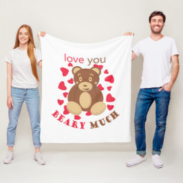 Manta Polar Te amo mucho en el Día de San Valentín