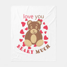 Manta Polar Te amo mucho en el Día de San Valentín