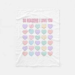 Manta Polar Te amo - Regalo de cumpleaños número 30 - Regalos 