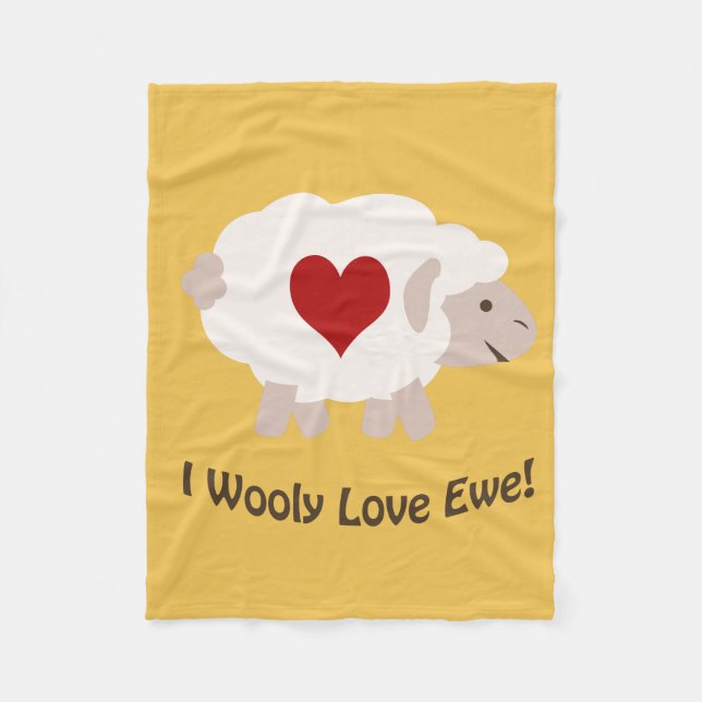 Manta Polar ¡Te Amo Woolly! (Anverso)