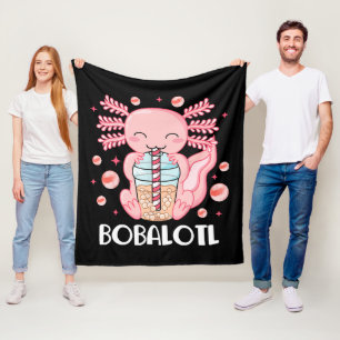 Manta Polar Té de burbujas de ajolote divertido