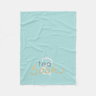 Manta Polar Té de espuma de oro y books Fleece Blanket