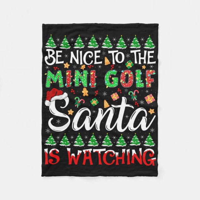 Manta Polar Te Encantará El Mini Golf Santa Que Está Viendo La (Anverso)