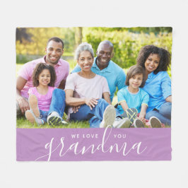 Manta Polar Te queremos foto de Personalizado abuela regalo de