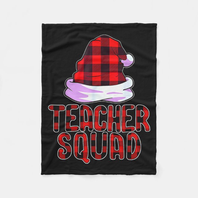 Manta Polar Teacher Squad Reindeer Funny Teacher Christmas Par (Anverso)