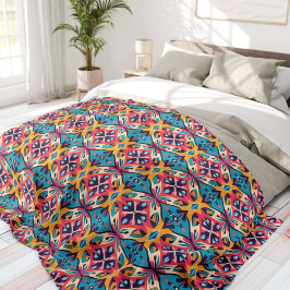 Manta Polar Teal and Pink Geometric Bohemian