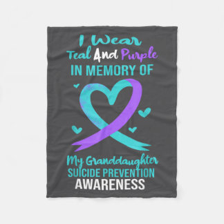 Manta Polar Teal Purple Memory Granddaughter Suicide Preventio
