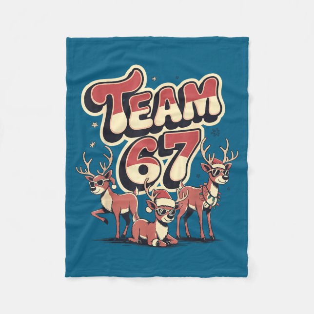 Manta Polar Team 67 Mom Dad Son Christmas Matching Teacher Gir (Anverso)