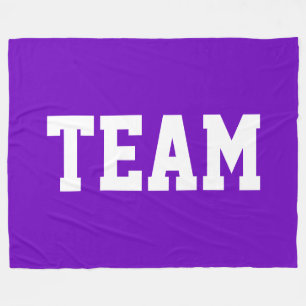 Manta Polar TEAM Diversión Negrita Texto Blanco Deportivo Sobr