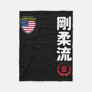 Manta Polar Team Karate Goju Ryu Bandera Estadounidense Marti 