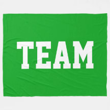 TEAM Negrita Texto Atlético Blanco Sobre Verde Cés