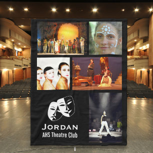 Manta Polar Teatro personalizado, Drama Club 5 Collage de foto